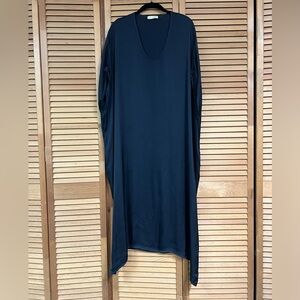 Stark X Silky Slate Black Maxi Caftan Dress